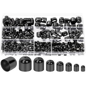 Mardatt 345PCS 7Sizes KC Gold Cord End Caps Kit, Tassel Leather Cords Buckle End Tip Cap, Suede Fiber Crimps End Caps for DIY Crafts Tassel Necklace Making Supplies in Kuwait