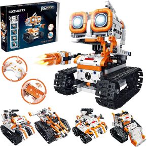 5 in 1 STEM Robotics Building Kit, 560 PCS APP/Remote Control Robot Toy Building Block Sets, Compatible with Lego Robot Control & Programming, Coding Robotic Toys Birthday Great Gifts for Boys 8-14 in Saudi Arabia