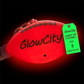 كرة القدم المتوهجة في الظلام من GlowCity - مقاس 3/6 هدايا كرة مضيئة للأطفال والمراهقين والكبار - كرة قدم مشرقة للألعاب الليلية في الهواء الطلق - أفكار هدايا عيد ميلاد رياضية للأولاد الذين تتراوح أعمارهم بين 6 7 8 9 10 11 12 13 14 in Kuwait
