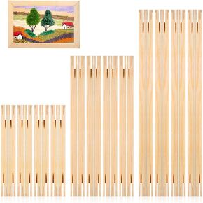 Yuanan 24 قطعة من قضبان نقالة للتطريز، 3 أحجام قضبان نقالة من القماش بإطار من القماش مجموعة شريط نقالات من القماش للوحات الزيتية والمطبوعات بالأرقام والملصقات in Kuwait