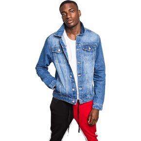 جاكيت Victorious Distressed Denim - 4XL هودي نيلي داكن in Kuwait