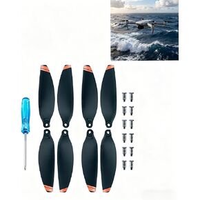 8Pcs Low-Noise Quick-Release Propellers for DJI Mini 2 / Mini 2 SE/Mini 4K Drone, Full Replacement Kit with Screws & Screwdriver, Stable Flight & Easy Installation Spare Parts in Kuwait