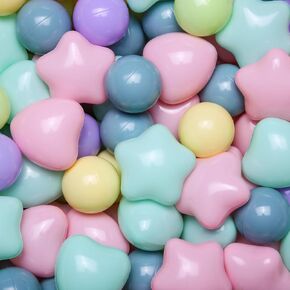 GOGOSO Star Ball Pit Balls for Toddlers - Large Large Shaped Plastic Balls for Baby Ball Pits, Play Tent, Baby Pool, Water Toys, 50 100 200 500 1000 in Saudi Arabia