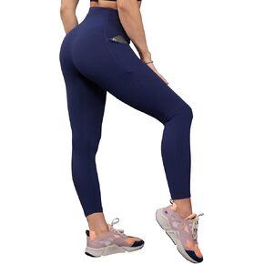 Fabletics Women's Oasis PureLuxe High-Waisted Legging, Light Compression, Buttery Soft, XS/Regular, Deep Navy in Kuwait