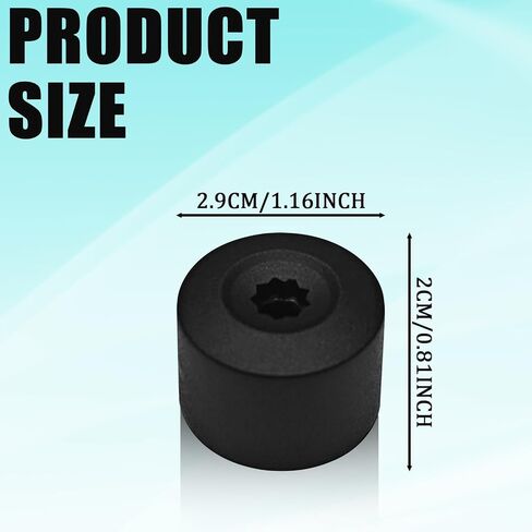 20PCS Car Black Wheel Lug Nut Covers，17mm Wheel Nut Covers with Removal Tool, Lug Nut Caps, Replaces for 1K0 601 173, Compatible with Volkswagen Tiguan Accessories, Jetta Beetle Passat GTI CC in Saudi Arabia