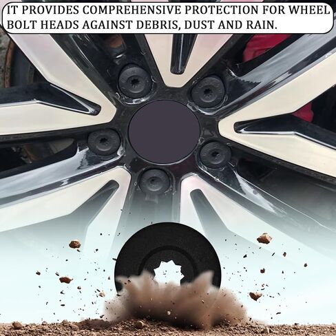 20PCS Car Black Wheel Lug Nut Covers，17mm Wheel Nut Covers with Removal Tool, Lug Nut Caps, Replaces for 1K0 601 173, Compatible with Volkswagen Tiguan Accessories, Jetta Beetle Passat GTI CC in Saudi Arabia