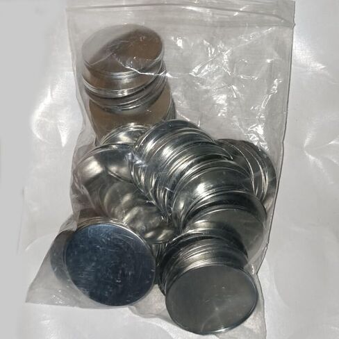 Badge consumables blank material bottom cover 58mm 50/100 pieces - (Color: 50pc, Size: 58mm) in Saudi Arabia