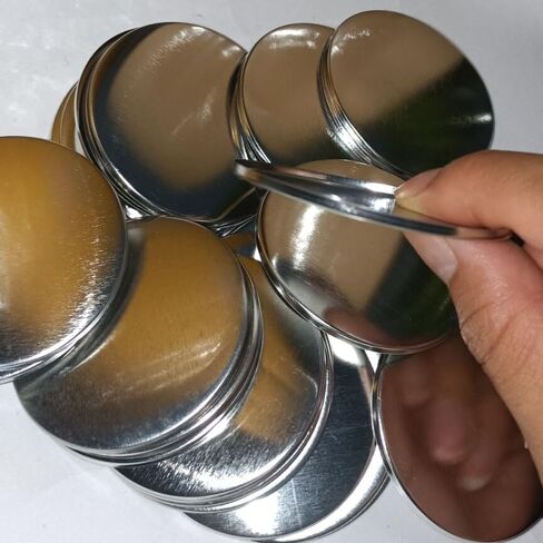 Badge consumables blank material bottom cover 58mm 50/100 pieces - (Color: 50pc, Size: 58mm) in Saudi Arabia