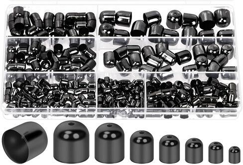 Mardatt 345PCS 7Sizes KC Gold Cord End Caps Kit, Tassel Leather Cords Buckle End Tip Cap, Suede Fiber Crimps End Caps for DIY Crafts Tassel Necklace Making Supplies in Kuwait