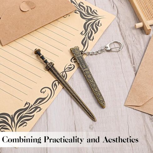1 Set Mini Sword Letter Opener with Sheath and Display Stand, Slitter Ancient Sword Mail Opener Letter Tool, Small Letters Swords for Envelope Openers in Saudi Arabia