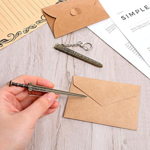 1 Set Mini Sword Letter Opener with Sheath and Display Stand, Slitter Ancient Sword Mail Opener Letter Tool, Small Letters Swords for Envelope Openers in Saudi Arabia