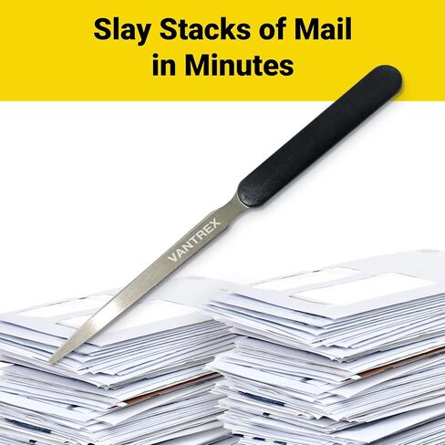 1 Lightweight Stainless Steel Letter Opener, 7.5 Inches Long and One-Piece Construction, Perfect Envelope, Mail and Letter Opener Envelope Slitter for The Home and Office. in Saudi Arabia
