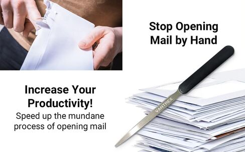 1 Lightweight Stainless Steel Letter Opener, 7.5 Inches Long and One-Piece Construction, Perfect Envelope, Mail and Letter Opener Envelope Slitter for The Home and Office. in Saudi Arabia