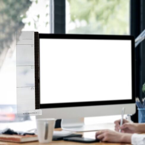 2Pcs Computer Monitor Memo Board with Box Packaging, Home Office Essentials Office Desk Accessories, Multifunction Message Board Note Holder Phone Holder in Saudi Arabia