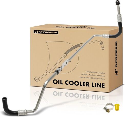 A-Premium Outlet Automatic Transmission Oil Cooler Line Hose Assembly Compatible with Ford F-150 F150 2015 2016 2017 2018 2019, 5.0L, 6 speed transmission in Saudi Arabia