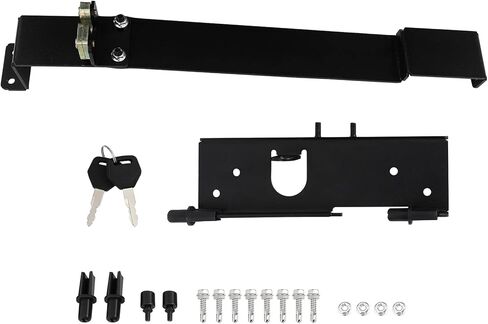 SCITOO Truck Bed Storage Tool Box Fit 180° Rotating For Chevrolet Silverado 1500 2019-2022, For GMC Sierra 1500 2019-2022 Left Side Waterproof Black in Kuwait