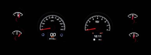 Dakota Digital 70-81 Chevy Camaro Customizable Gauge System Black HDX-70C-CAM-K in Saudi Arabia