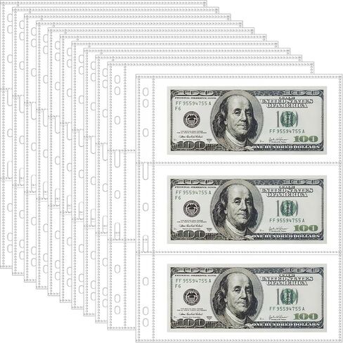 35-Page Money Binder Refill Sheets - 3-Pocket Dollar Bill Sleeves for Collectors | Non-PVC Currency Album Pages Holds US & Foreign Paper Money, Banknotes in Saudi Arabia