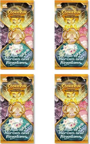 CookieRun TCG: عرض معزز لعصر الأبطال والممالك (المجموعة 2) | لعبة بطاقة التداول | 28 عبوة معززة في كل صندوق | 2 لاعبين | للأعمار من 6 سنوات فما فوق in Kuwait