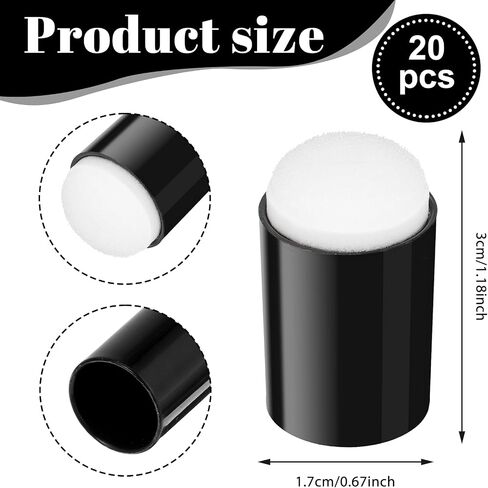 20Pcs Finger Daubers Sponge for Painting, Face Painting Sponges for Crafting DIY, Stamping Ink, Stencil Sponges for Card Making in Saudi Arabia