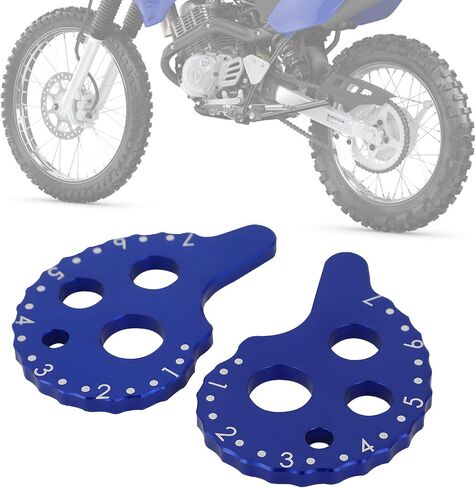 Motorcycle Chain Adjuster Parts Regulator CNC Dirt Bike Rear Axle Block for TTR125 TTR 125 2005-2025 Accessoires Blue in Saudi Arabia