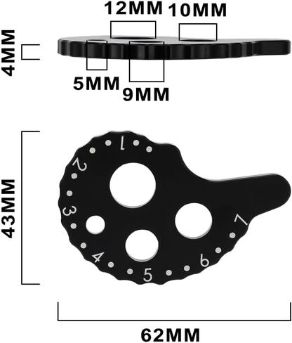Motorcycle Chain Adjuster Parts Regulator CNC Dirt Bike Rear Axle Block for TTR125 TTR 125 2005-2025 Accessoires Blue in Saudi Arabia