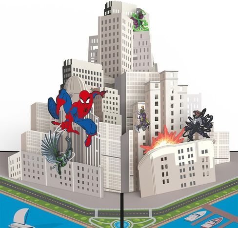 Loveop Marvel's Spiderman Amazing Birthday Pop-Up Card, 5 X 7", Funko Pop Cards, Husband Birthday Card, Pop Up Card for Kids in Kuwait