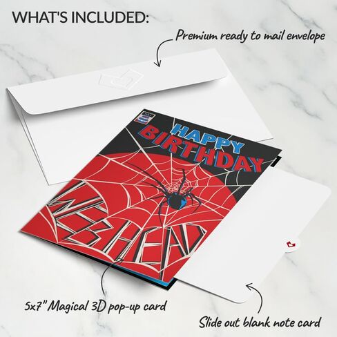 Loveop Marvel's Spiderman Amazing Birthday Pop-Up Card, 5 X 7", Funko Pop Cards, Husband Birthday Card, Pop Up Card for Kids in Kuwait