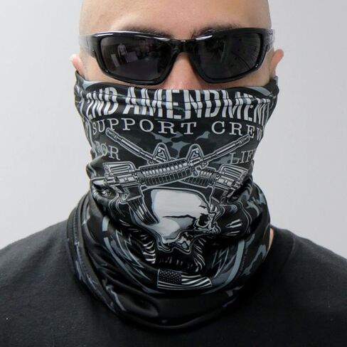 Hot Leathers HWN2017 2nd Amendment Support Crew Neck Gaiter Mask in Saudi Arabia