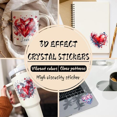 UV DTF Cup Wrap, 24 Sheets Valentine's Day Love Quote UV DTF Stickers for Mugs Glass Coffee, Waterproof Rub On Transfers for Wood DIY Crafts in Kuwait