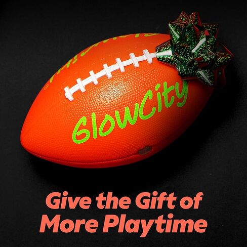 كرة القدم المتوهجة في الظلام من GlowCity - مقاس 3/6 هدايا كرة مضيئة للأطفال والمراهقين والكبار - كرة قدم مشرقة للألعاب الليلية في الهواء الطلق - أفكار هدايا عيد ميلاد رياضية للأولاد الذين تتراوح أعمارهم بين 6 7 8 9 10 11 12 13 14 in Kuwait