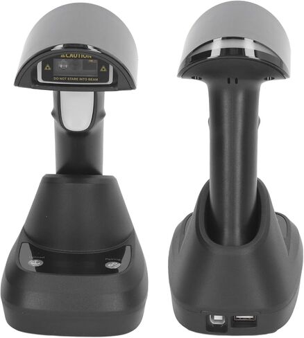 Bluetooth Barcode Scanner Wireless 1D 2D Bar Code Reader QR Code Scanner with Base for Logistics Express Retail Stores ABS Material in Saudi Arabia