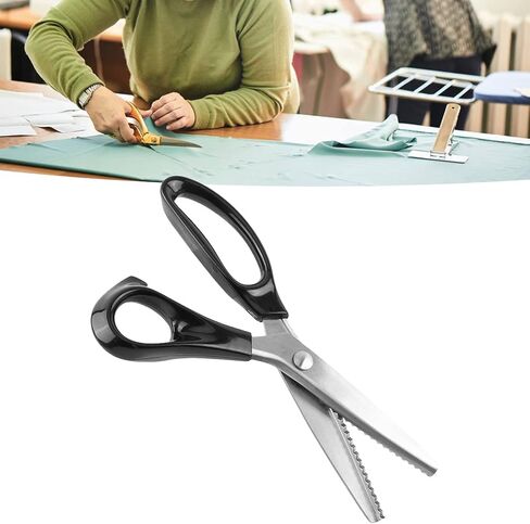 tijeras de Corte, Fabric Deco ive Triangle Pinking Shears Scissors Clipper Lace Scissors, Comfort Grips Professional Dressmaking 3 5 7mm Crafts Zig Zag Cut Sewing Handheld in Saudi Arabia