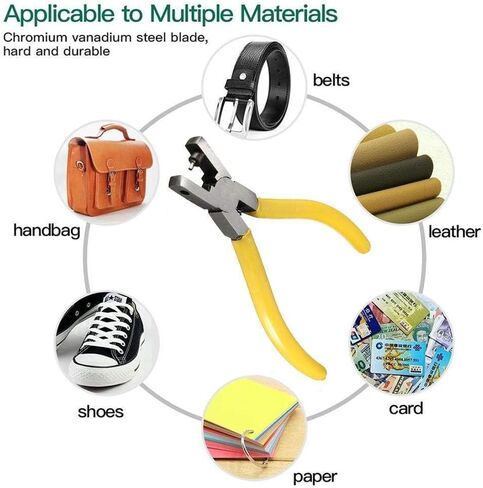 Universal 2.0mm Leather Paper Hole Punch Tool - Convenient Repair Tool for Belts, Dog Collars, Shoes, and DIY Projects in Saudi Arabia