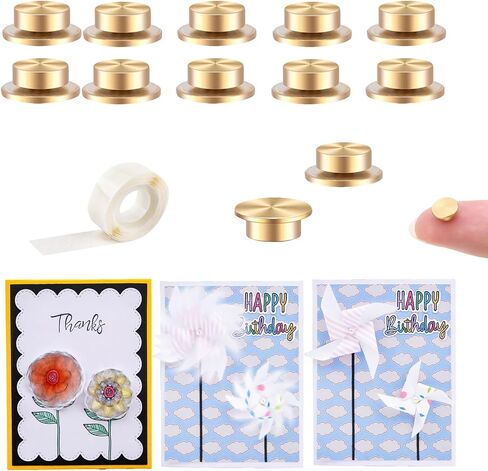 BAOFALI 20Pcs Mini Metal Rotating Bearings for DIY Handmade Crafts Paper Cards Scrapbooking DIY Greeting Cards 360°Rotation Smooth Spin Mechanism Spinner for Jewelry Making Nail Decoration in Saudi Arabia