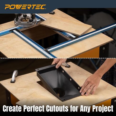 POWERTEC 71759 Box Joints Crosscut Sled Jig for Table Saws and Router Tables with Standard Miter Slots in Saudi Arabia