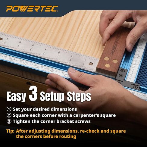POWERTEC 71759 Box Joints Crosscut Sled Jig for Table Saws and Router Tables with Standard Miter Slots in Saudi Arabia