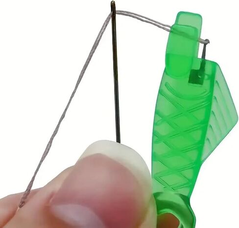 5pcs Needle Threader for Sewing Machine – Fish-Type Automatic Threading Tool for Hand & Machine Sewing, Embroidery, and DIY Crafts - Green in Saudi Arabia