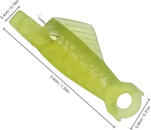 5pcs Needle Threader for Sewing Machine – Fish-Type Automatic Threading Tool for Hand & Machine Sewing, Embroidery, and DIY Crafts - Green in Saudi Arabia
