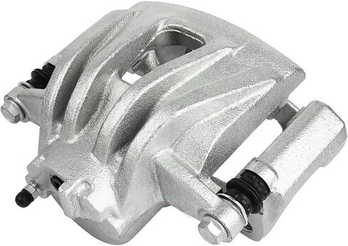 Detroit Axle - Front Passenger Side Disc Brake Caliper w/Bracket Replacement for 2002 2003 2004 2005 2006 2007 Jeep Liberty in Saudi Arabia