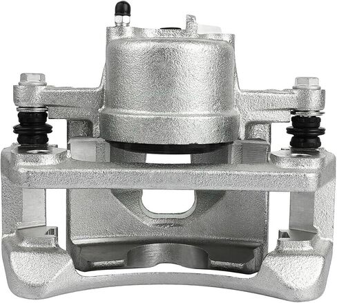 Detroit Axle - Front Passenger Side Disc Brake Caliper w/Bracket Replacement for 2002 2003 2004 2005 2006 2007 Jeep Liberty in Saudi Arabia