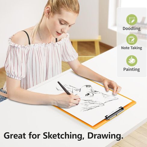 حافظة كبيرة جدًا، لوحات رسم بلاستيكية شفافة مقاس 11 × 17، لوحة مشبك أفقية، تخطيط المناظر الطبيعية، مناسبة للرسم والألوان المائية. الصياغة والتوريد الفني in Kuwait