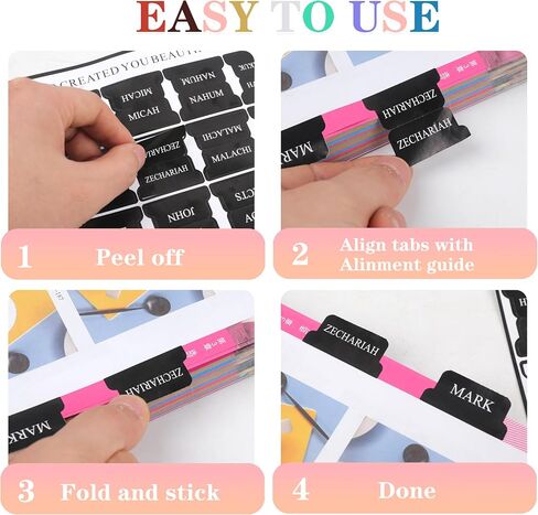 Laminated Bible Tabs for Women & Men, 75Pcs Boho Theme Study Bible Index Tabs, Reposition Large Print Neutral Bible Tabs for Easy to Read and Apply in Saudi Arabia