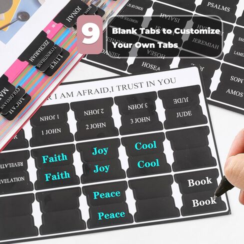 Laminated Bible Tabs for Women & Men, 75Pcs Boho Theme Study Bible Index Tabs, Reposition Large Print Neutral Bible Tabs for Easy to Read and Apply in Saudi Arabia