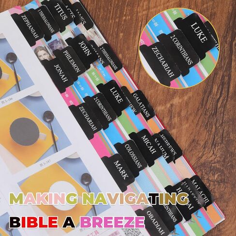 Laminated Bible Tabs for Women & Men, 75Pcs Boho Theme Study Bible Index Tabs, Reposition Large Print Neutral Bible Tabs for Easy to Read and Apply in Saudi Arabia