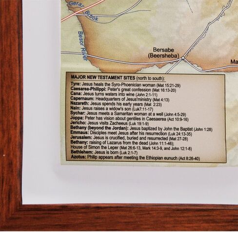 Raised Relief 3D Map of Israel in Jesus' Time (Shows Place Names Under Roman Rule) in Saudi Arabia