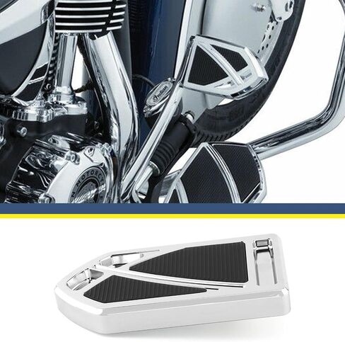 Phantom Brake Pedal Pad Fit For Harley 1980-later Touring Road King Street Glide Road Glide Electra Glide 86-2017 Softail FL Fat Boy 12-16 Dyna FLD (Chrome) in Saudi Arabia