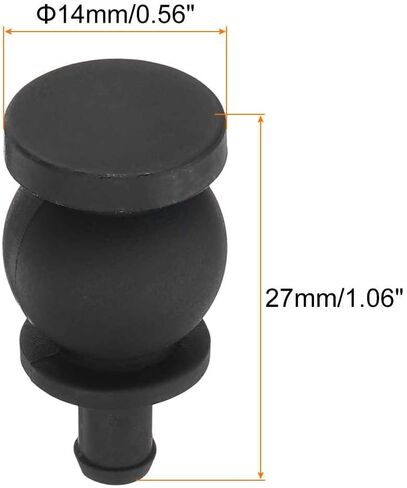 MECCANIXITY Anti-Vibration Shock Absorption Damping Rubber Balls 35mmx17mm for RC Quadcopter FPV Gimbal Camera Mount, Black/Pack of 2 in Saudi Arabia