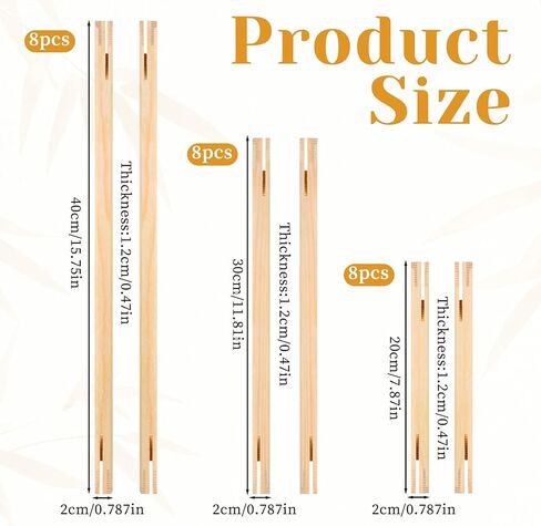 Yuanan 24 قطعة من قضبان نقالة للتطريز، 3 أحجام قضبان نقالة من القماش بإطار من القماش مجموعة شريط نقالات من القماش للوحات الزيتية والمطبوعات بالأرقام والملصقات in Kuwait