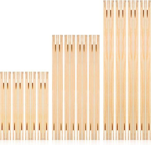 Yuanan 24 قطعة من قضبان نقالة للتطريز، 3 أحجام قضبان نقالة من القماش بإطار من القماش مجموعة شريط نقالات من القماش للوحات الزيتية والمطبوعات بالأرقام والملصقات in Kuwait